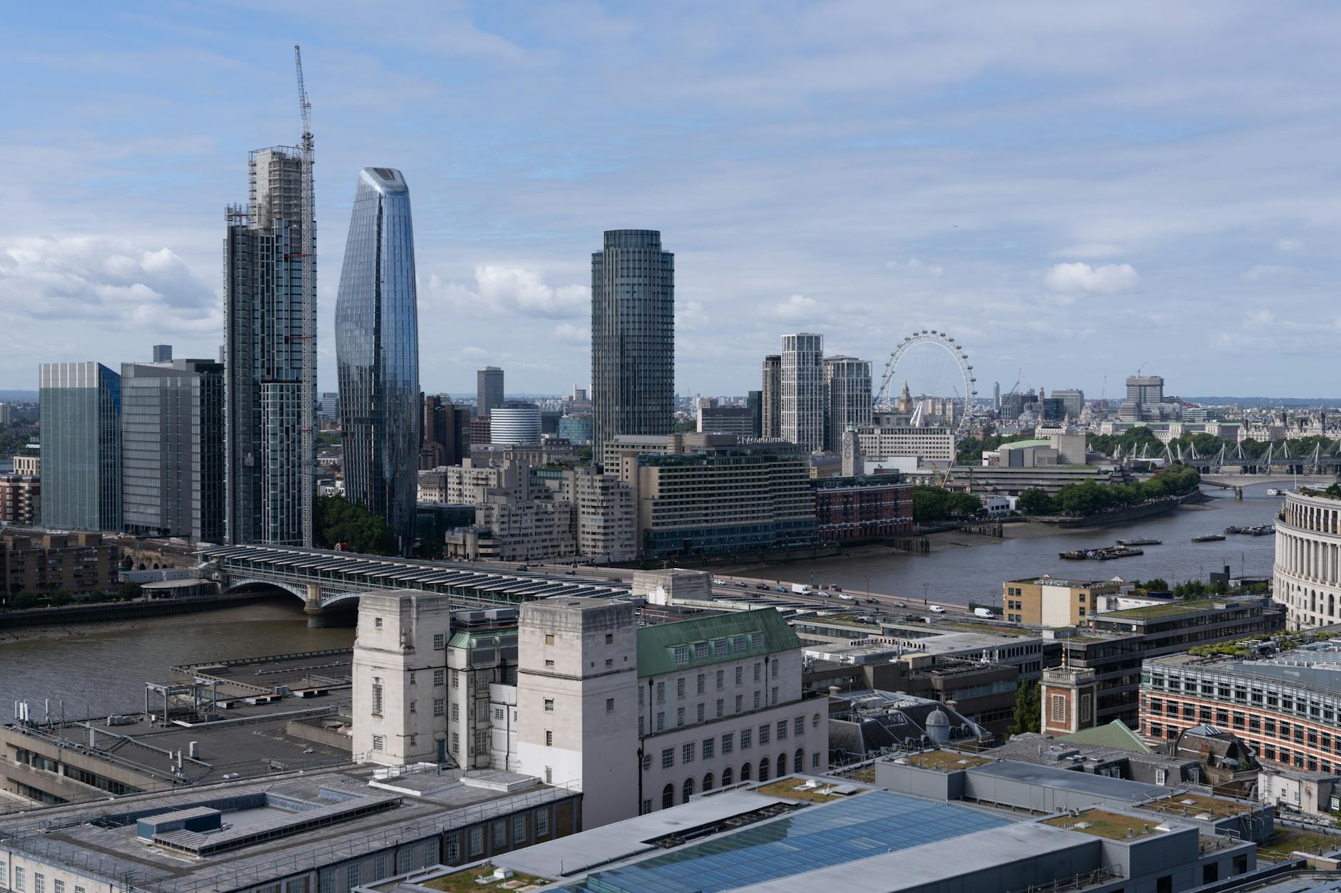 Blackfriars Bridge and view towards Westminster
